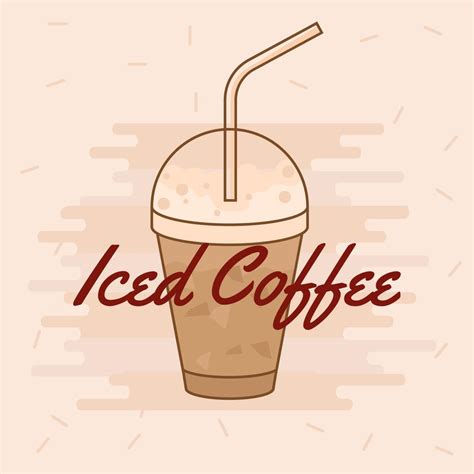 Iced Coffee Vector 201131 Vector Art at Vecteezy