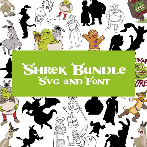 Shrek Svg Bundle Shrek Svg Shrek Font Movie Svg Shrek Etsy Uk 0 The Best Porn Website