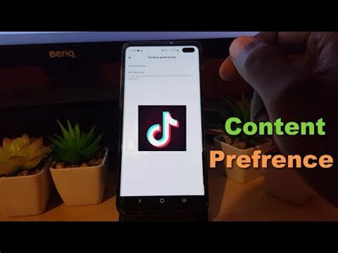 Set Content Preferences Tik Tok YouTube