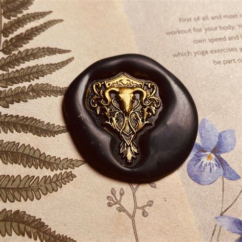 Demon Wax Seal Stamp 3d Embossed Wax Stamp Dark Magic Wax Etsy