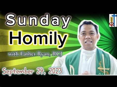 Homily Of The 25th Sunday In Ordinary Time Year A 25th Sunday Homily