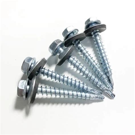 ASTM Outer Hexagonal Drill Tail Screw With Gasket Hexagon And Drill Tail