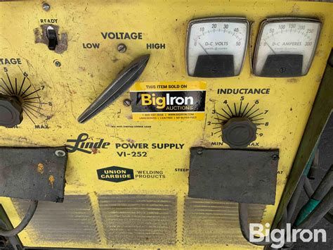 Linde Union Carbide Vi 252 Wire Welder Agriculture Bigiron