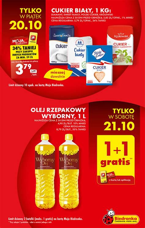 Biedronka 19 10 2023 W Tym Tygodniu Cukier Promocja Olej Wyborny 1 1