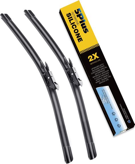 Amazon 5 PLUS Silicone 22 Inch Wiper Blades 2 Pack Replacement