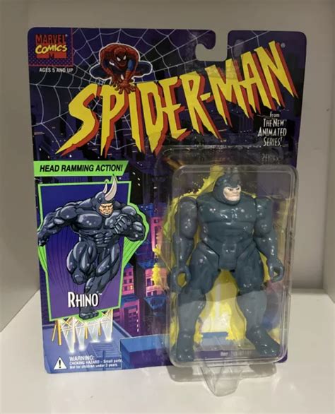 MARVEL COMICS SPIDER MAN Rhino The Animated Series Action Figure 1994