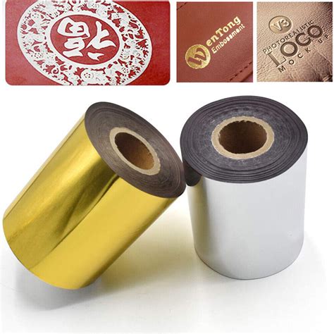 M Hot Foil Stamping Paper Gold Silver For PU Leather PVC Card Stamper Machine EBay