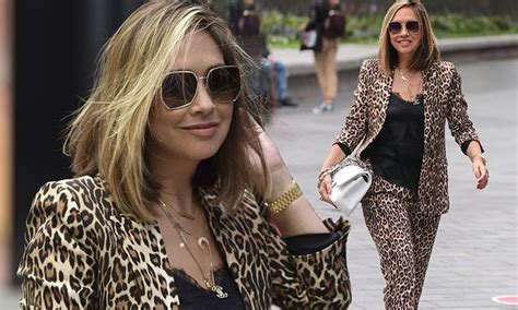 Myleene Klass Takes A Walk On The Wild Side In A Leopard Print Suit