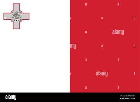 Flag Of Malta Vector Illustration Stock Vector Image And Art Alamy