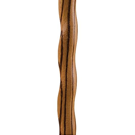 Brazos Walking Sticks Twisted Zebrawood Exotic Walking Cane Natural