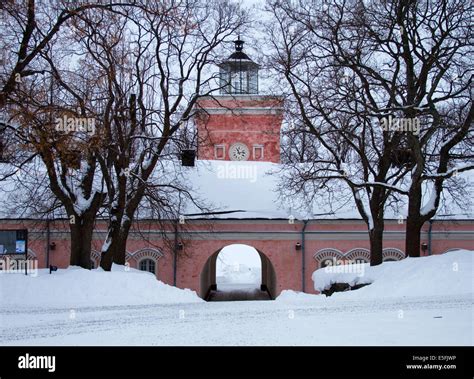 Suomenlinna Island on Winter Stock Photo - Alamy