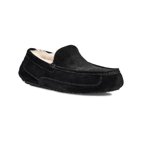 Ugg® Mens Ascot Wide Black 1101110w Blk Black Suede