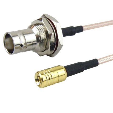 Smb Plug Male To Bnc Female Jack Bulkhead Cable Rg Coax Up To