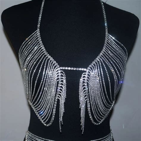 Fashion Nightclub Bra Panty Set Wedding Rave Party Night Sexy Lingerie Bra And Panties Sets Body