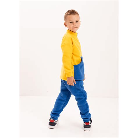Флисовый костюм для мальчика Vidoli Желтый/Голубой от 9 до 10 лет B ...