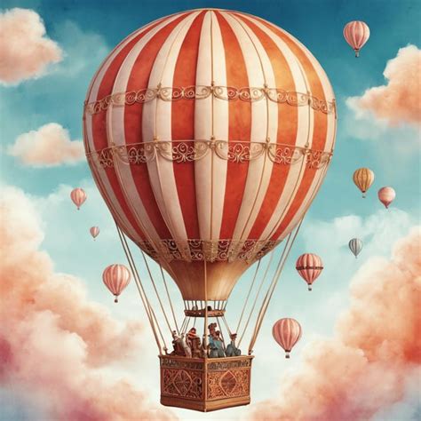 Hot Air Balloon Art Etsy