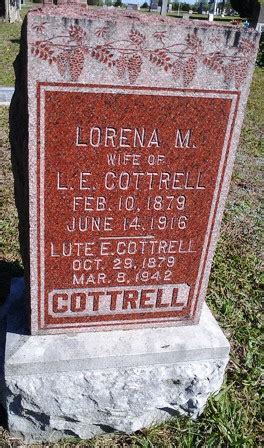 Lorena Myrtle Ayling Cottrell 1879 1916 Find A Grave Memorial