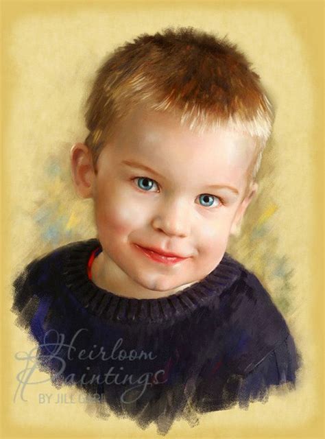 Child portrait painting, Kids portraits, Portrait background