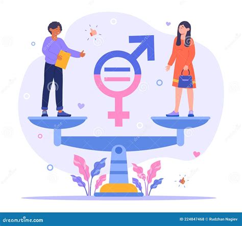 Gender Equality Concept Stock Vector Illustration Of Society 224847468