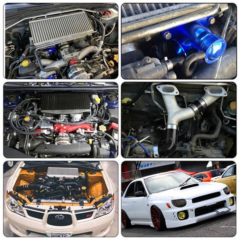 Top Mount Intercooler Y Pipe Kit For Subaru Wrx Sti Ej Ej Gd