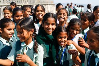 School children | Children love being in pictures. | Tushar Dayal | Flickr