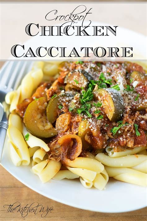 Crockpot Chicken Cacciatore Recipe The Kitchen Wife