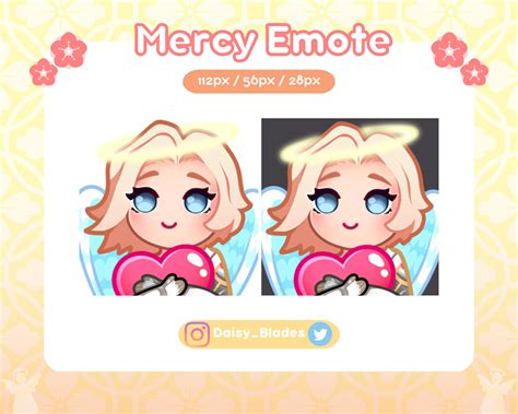 Overwatch Emote Mercy Heartluv Etsy