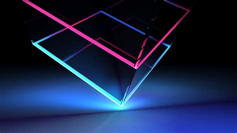 Glassy Neon Cube Wallpaper - Photo #23371 - Free 3D Models | Free stock ...