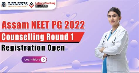 Assam NEET PG 2022 Counselling Round 1 Open Register Online Now