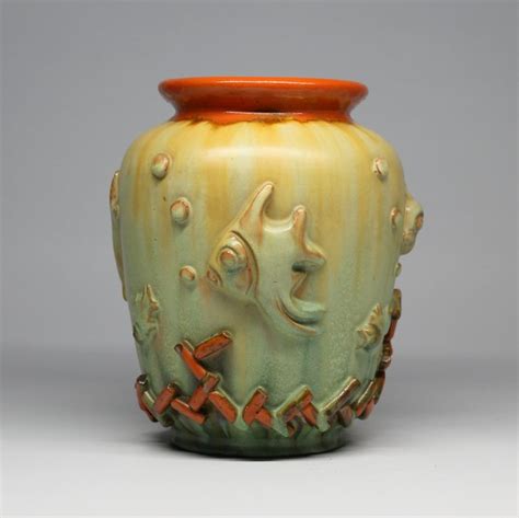 Komlós Brothers - Komlós Ceramics - Art Deco Vase with - Catawiki