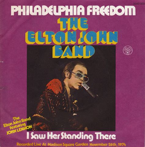 The Elton John Band Philadelphia Freedom 1975 Vinyl Discogs