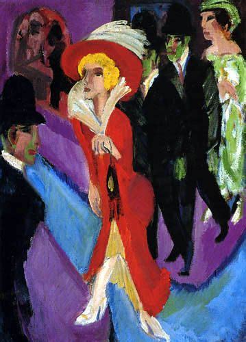 Ernst Ludwig Kirchner Rue Avec Rouge Cocotte Ernst Ludwig