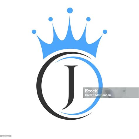 Template Logo Mahkota Huruf J Logotype Royal Crown Tanda Mewah Untuk Kecantikan Fashion Bintang