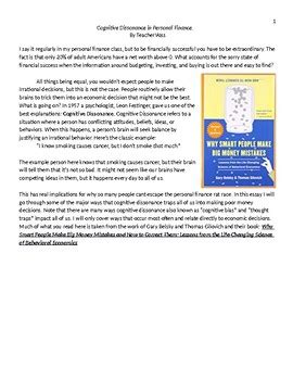 behavioral econ  cognitive dissonance  personal finance tpt