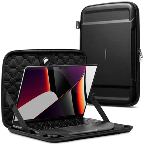 Spigen Rugged Armor Pouch Pro Cali Czarny Etui Na Laptopa