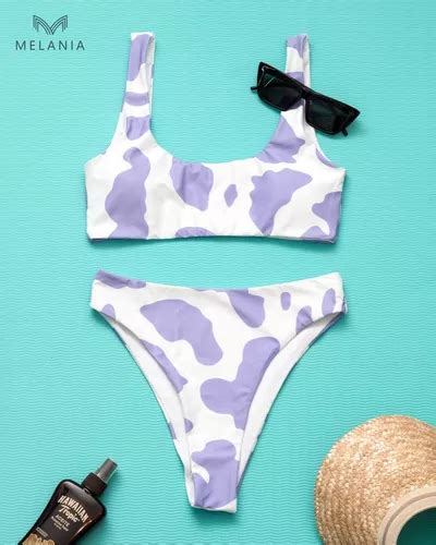 Bikini Vaca Malla Cow Dos Piezas Entrega Inmediata Tendencia Cuotas sin interés