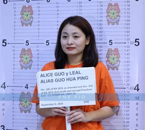 Alice Guo Mugshots Released By Pnp Newspapers