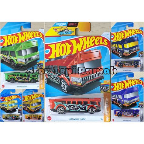 Hot Wheels High HW Bus Fast Transit Metro Shopee Malaysia