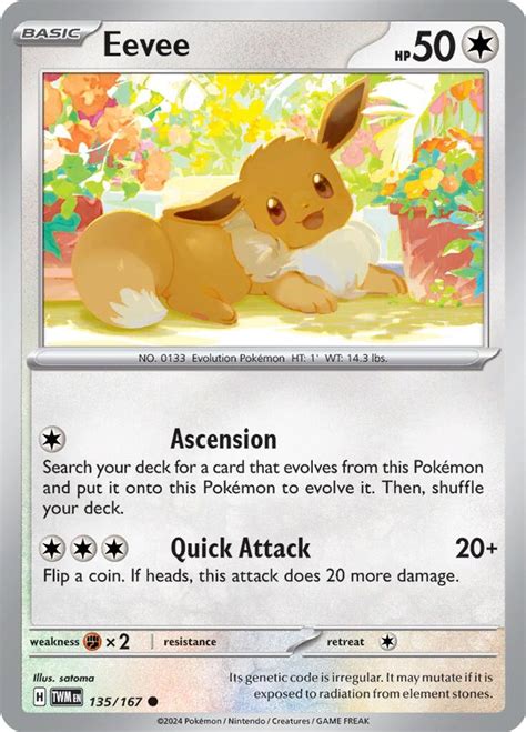 Eevee Sv Twilight Masquerade Pokemon