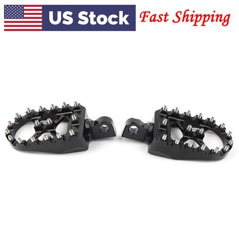 For Harley Dyna Sportster Bobber Wide Fat Foot Pegs Mx Style Footpegs