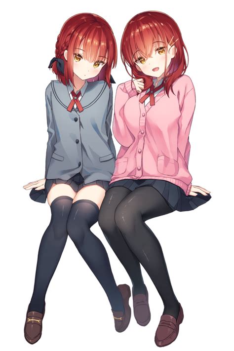 Anime twins with red hair [Original] : r/awwnime