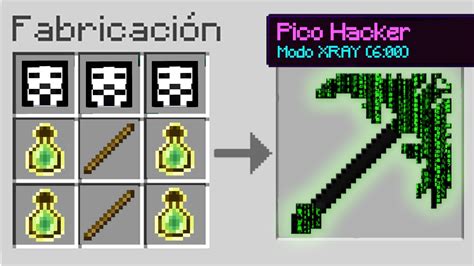 C Mo Craftear El Pico Hacker En Minecraft Conseguimos Los Picos