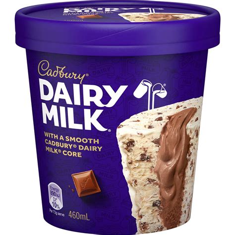 Cadbury Dairy Milk Frozen Dessert Tub 460ml Woolworths