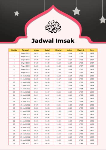 Desain Jadwal Imsakiyah Ramadhan 9png