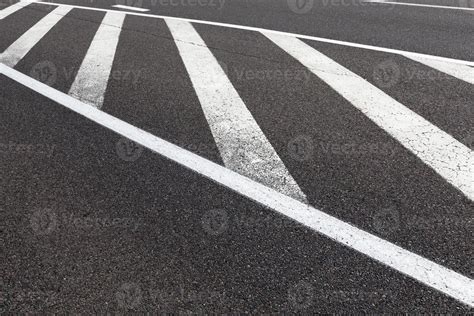 paved road with white road markings for transport management 9445932 ...