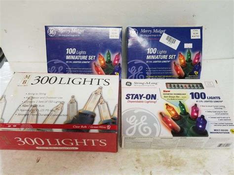 Assorted Christmas Lights Untested Trice Auctions