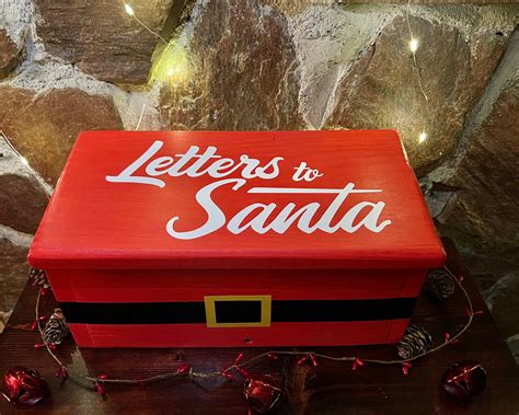 Santas Mailbox Letters To Santa Christmas Decorations Etsy