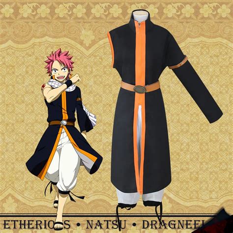 Fairy Tail Etherious Natsu Dragneel Cosplay Costume Third Generations