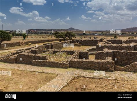 Dungur Queen Of Sheba Palace Ruins In Axum Ethiopia Stock Photo Alamy