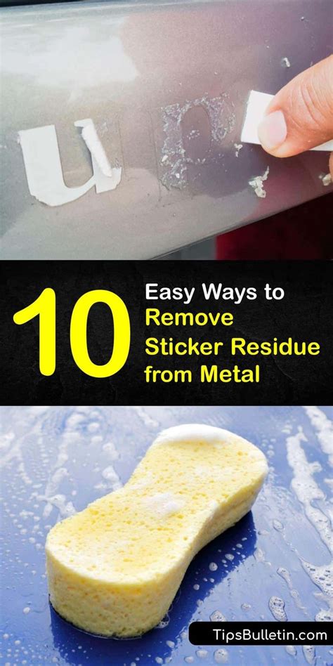 10 Easy Ways To Remove Sticker Residue From Metal Sticker Removal